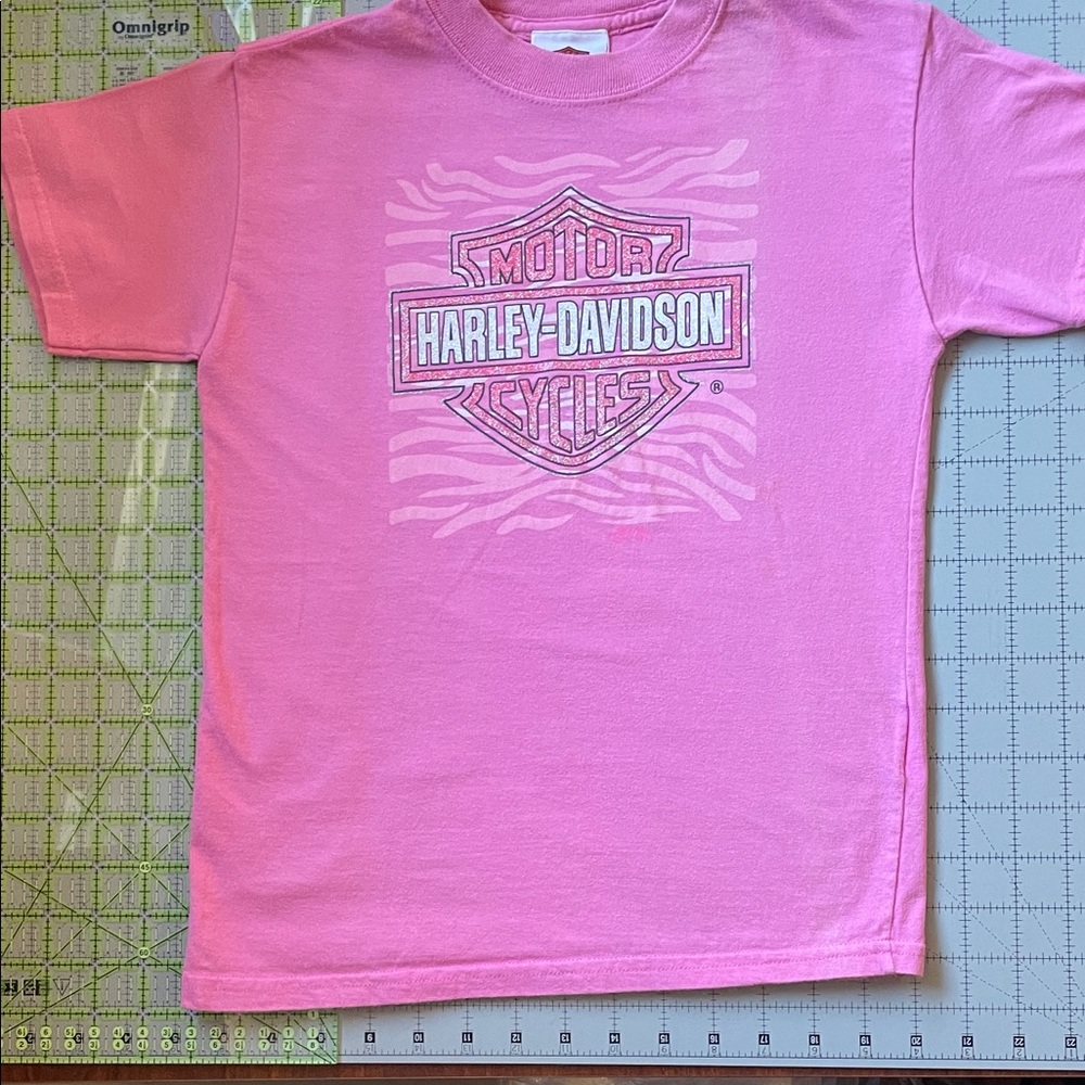 Harley-Davidson Kids Tee in Vibrant Pink